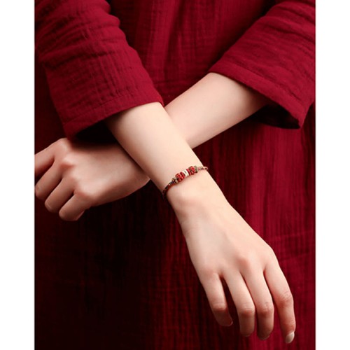 Dunhuang Color Luck Braid String Bracelet