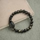 Gold & Silver Sheen Obsidian Lucky Cat Protection Bracelet Gold & Silver Sheen Obsidian Lucky Cat Protection Bracelet