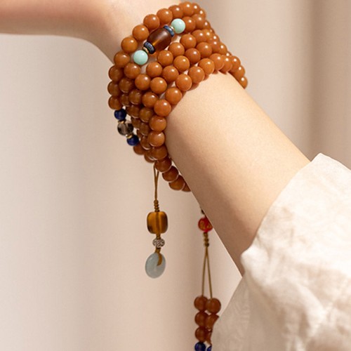 108 Beads Bodhi Seed Blessing Meditation Mala Bracelet 108 Beads Bodhi Seed Blessing Meditation Mala Bracelet