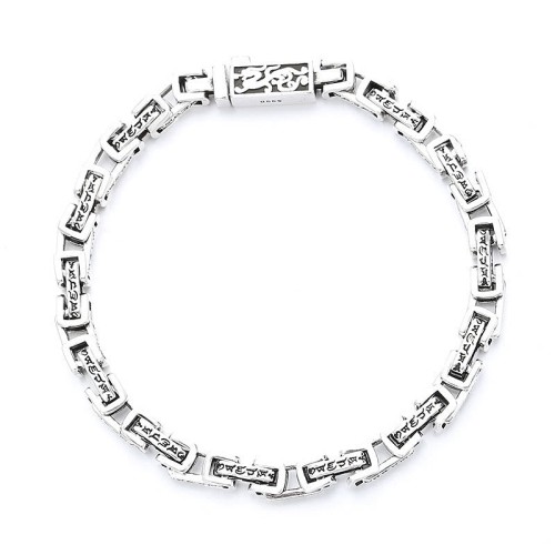 Dragon Om Mani Padme Hum Engraved Copper Bracelet