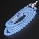 108 Beads Blue Crystal Healing Mala Bracelet 108 Beads Blue Crystal Healing Mala Bracelet
