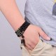 Black Obsidian Six True Words Protection Bracelet Black Obsidian Six True Words Protection Bracelet