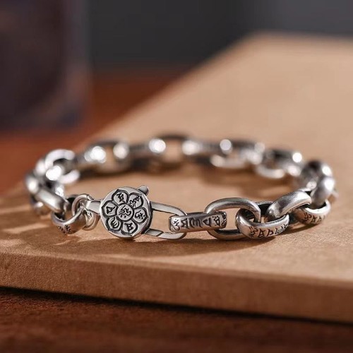 Om Mani Padme Hum Double Dorje Copper Bracelet Om Mani Padme Hum Double Dorje Copper Bracelet