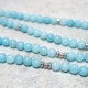 Amazonite Stone Healing Lotus Mala Bracelet Amazonite Stone Healing Lotus Mala Bracelet