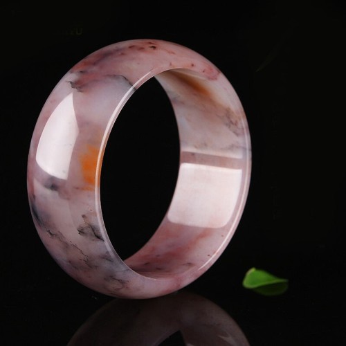 Purple Jade Happiness Protection Bangle