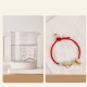Peace Buckle Jade Lotus Happiness Wealth Bracelet