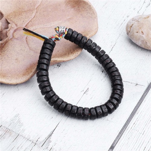 Tibetan Coconut Shell Om Mani Padme Hum Bracelet Tibetan Coconut Shell Om Mani Padme Hum Bracelet