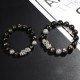 Sterling Silver Gold Sheen Obsidian PiXiu Bracelet