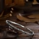 925 Sterling Silver Vines Engraved Protection Bangle 925 Sterling Silver Vines Engraved Protection Bangle