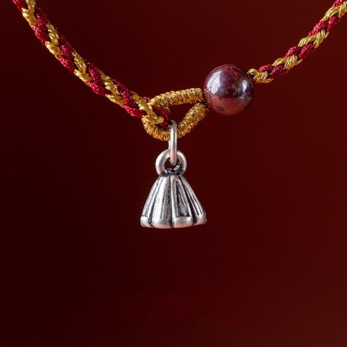 Red Gold Rope Lotus Peace Bracelet Red Gold Rope Lotus Peace Bracelet