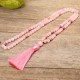 108 Mala Pink Crystal Love Tassel Bracelet 108 Mala Pink Crystal Love Tassel Bracelet