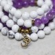 108 Mala Beads Amethyst White Turquoise Healing Bracelet 108 Mala Beads Amethyst White Turquoise Healing Bracelet