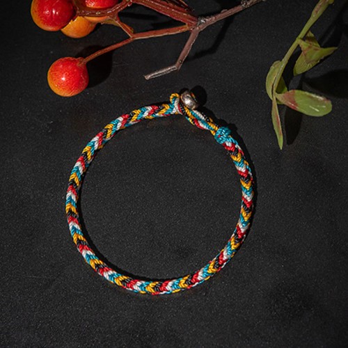 Five Color Thread Protection Braided Bracelet Five Color Thread Protection Braided Bracelet