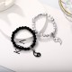 Black Onyx White Turquoise Yin Yang Protection Couple Bracelet Black Onyx White Turquoise Yin Yang Protection Couple Bracelet