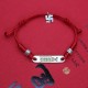 925 Sterling Silver Red String Luck Strength Bracelet