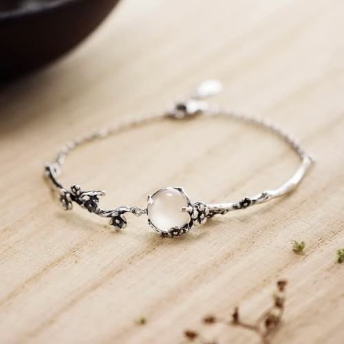 Plum Blossom Chalcedony Positive Bracelet Plum Blossom Chalcedony Positive Bracelet