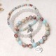 3PCS Natural Quartz Crystal Lotus Healing Bracelet 3PCS Natural Quartz Crystal Lotus Healing Bracelet