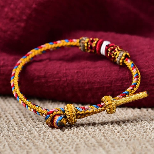 Dunhuang Color Luck Braid String Bracelet