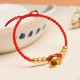 Lily Of The Valley Charm Luck Protection Braided Bracelet