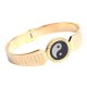 Yin Yang Lotus Om Mani Padme Hum Titanium Steel Bracelet Yin Yang Lotus Om Mani Padme Hum Titanium Steel Bracelet