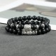 2Pcs Crystal Agate Buddha Protection Bracelet 2Pcs Crystal Agate Buddha Protection Bracelet