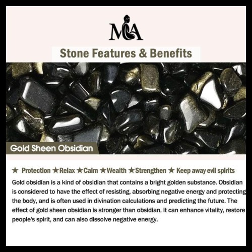 Gold Sheen Obsidian PiXiu Wealth Bracelet Gold Sheen Obsidian PiXiu Wealth Bracelet