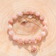 Sun Stone Strawberry Quartz Crystal Bracelet Sun Stone Strawberry Quartz Crystal Bracelet