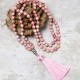 108 Mala Rhodonite Yoga Meditation Bracelet 108 Mala Rhodonite Yoga Meditation Bracelet