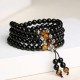 Black Obsidian Tiger Eye Blessing Bracelet Black Obsidian Tiger Eye Blessing Bracelet