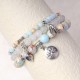 3PCS Natural Quartz Crystal Lotus Healing Bracelet 3PCS Natural Quartz Crystal Lotus Healing Bracelet