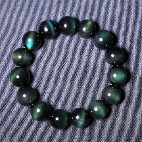 Green Eye Obsidian Wealth Bracelet Green Eye Obsidian Wealth Bracelet