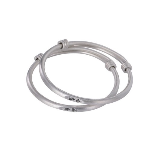 999 Silver Peace & Joy Kids Protection Bangle