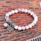 Natural Gemstone Tree of Life Lucky Charm Bracelet