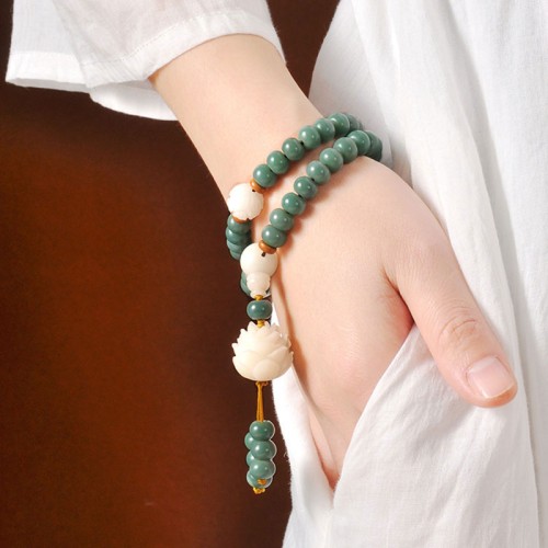 Cyan Bodhi Seed Success Bracelet Cyan Bodhi Seed Success Bracelet