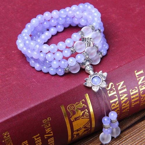 Purple Jasper Bead Strength Mala Bracelet Purple Jasper Bead Strength Mala Bracelet