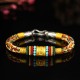 Tibet Gold Om Mani Padme Hum Eight Thread Bracelet