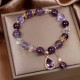 Amethyst Zircon Heart Healing Soul Bracelet Amethyst Zircon Heart Healing Soul Bracelet