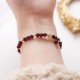 14K Gold Natural Garnet Calm Bracelet 14K Gold Natural Garnet Calm Bracelet