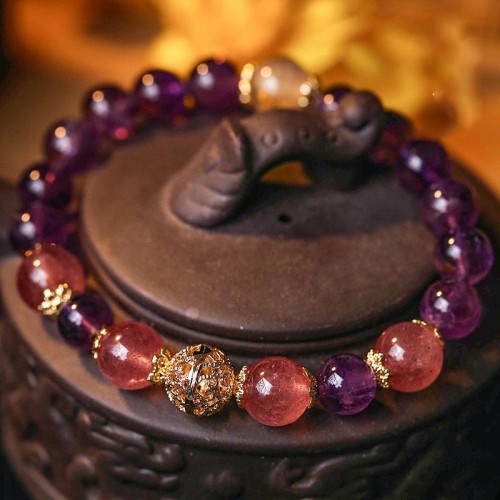 Citrine Amethyst Prosperity Bracelet