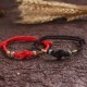 Red String Jade Fortune Knot Bracelet Red String Jade Fortune Knot Bracelet