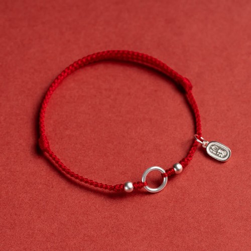 Silver Lucky Lotus Peace Bracelet