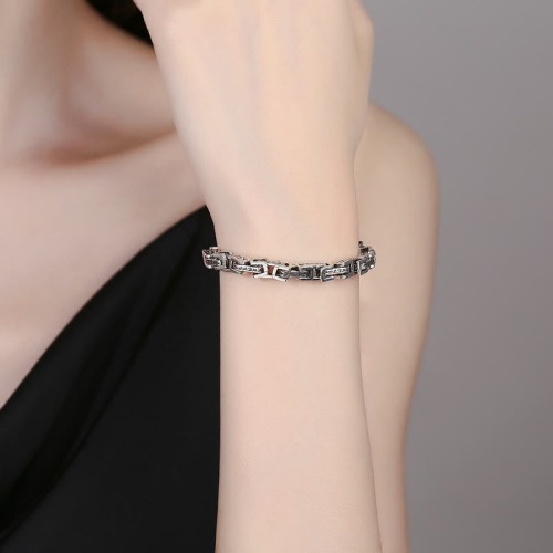 Dragon Om Mani Padme Hum Engraved Copper Bracelet