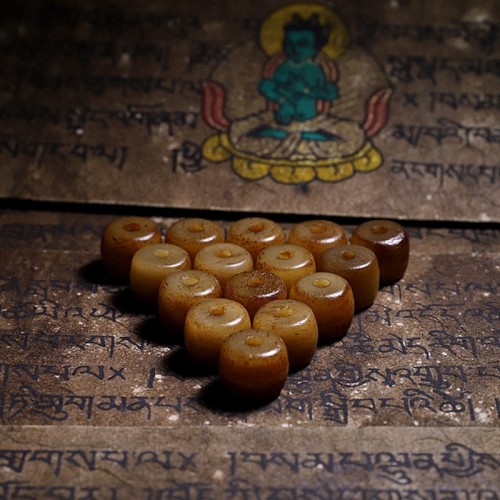 Tibet Yak Bone Amber Balance Bracelet Tibet Yak Bone Amber Balance Bracelet