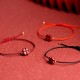 Cinnabar Four Leaf Clover Blessing Bracelet