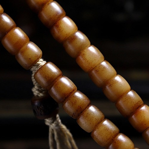 Tibet Yak Bone Amber Balance Bracelet Tibet Yak Bone Amber Balance Bracelet
