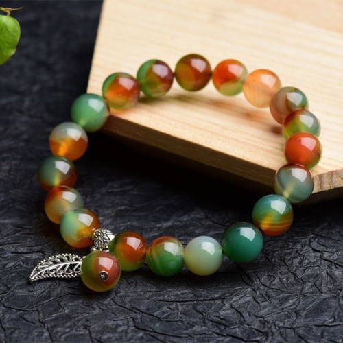 Natural Green Agate Healing Bracelet Natural Green Agate Healing Bracelet