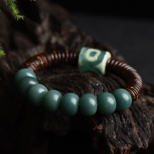 Tibetan Bodhi Seed Dzi Bead Evil Spirits Bracelet Tibetan Bodhi Seed Dzi Bead Evil Spirits Bracelet