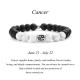 Zodiac Frosted Stone White Turquoise Bracelet Zodiac Frosted Stone White Turquoise Bracelet
