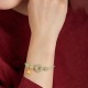 Peace Buckle Jade Lotus Happiness Wealth Bracelet