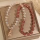 Strawberry Quartz Money Bag Positive Bracelet